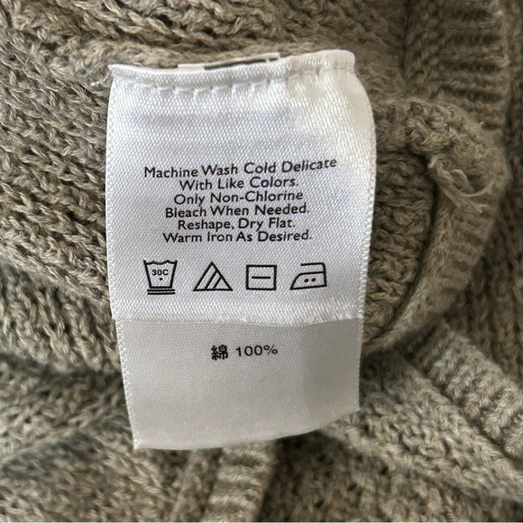 Eddie Bauer Women’s Cardigan One Button Size Medium Fall Vintage Tan - Picture 4 of 6